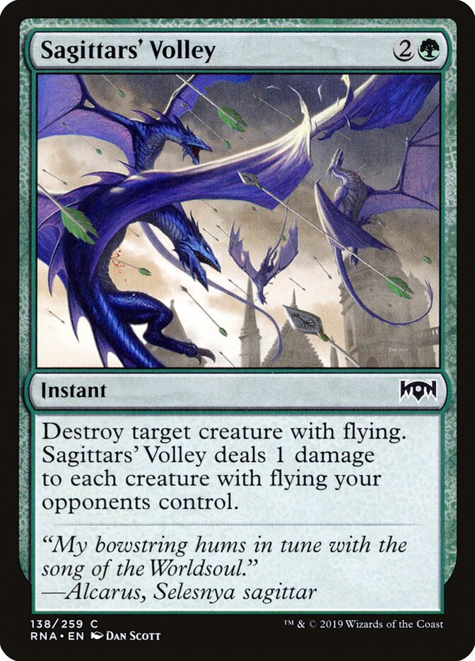 Sagittars' Volley card front