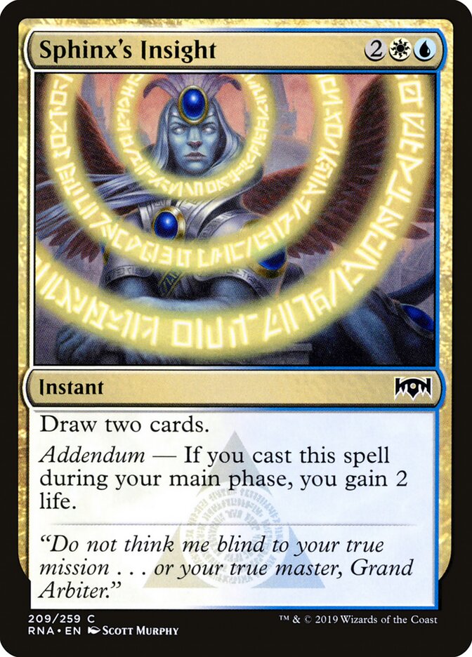 Sphinx's Insight card front