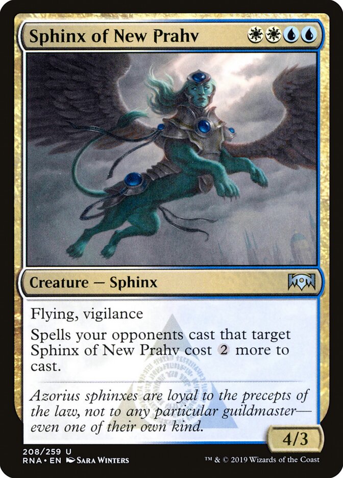 Sphinx of New Prahv card front