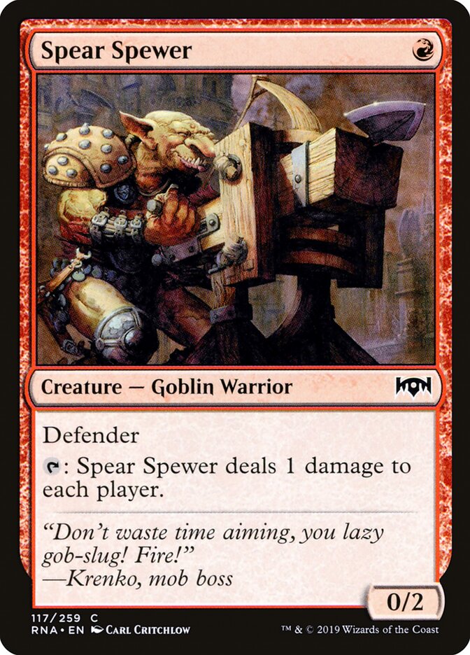 Spear Spewer card front