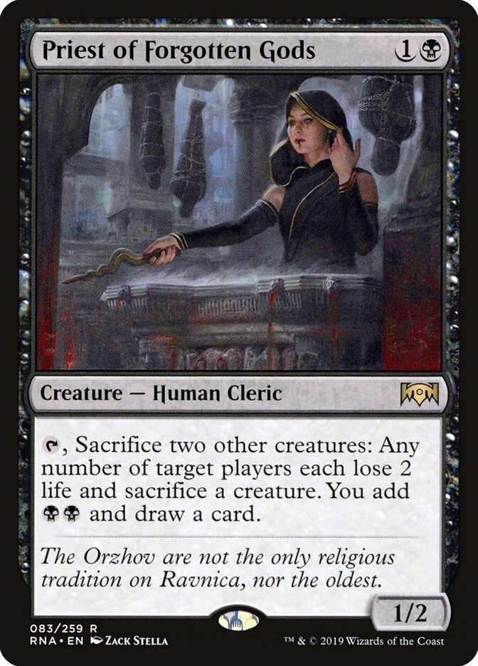 Priest of Forgotten Gods card front