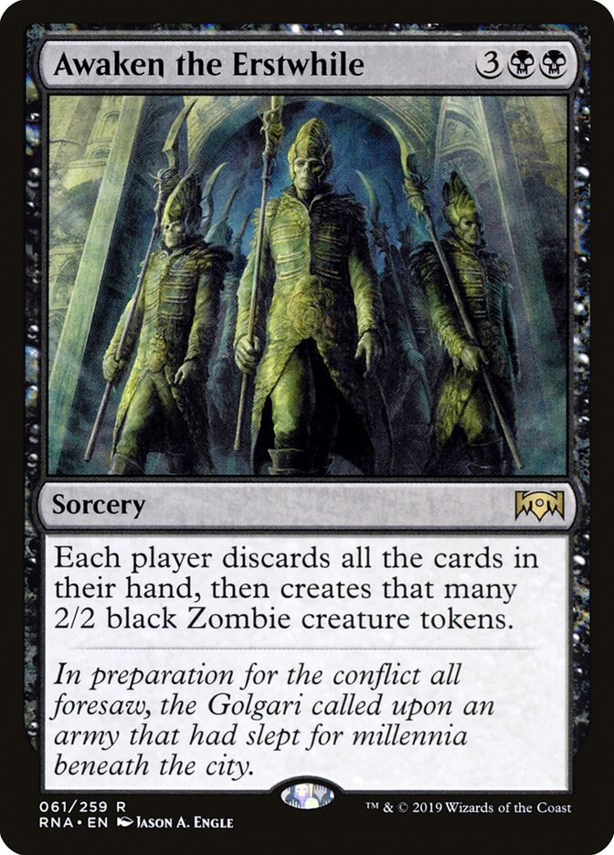 Awaken the Erstwhile card front