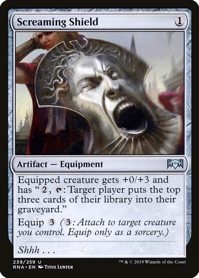 Screaming Shield card front