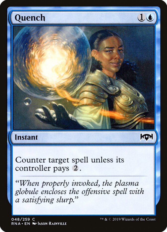 Quench card front
