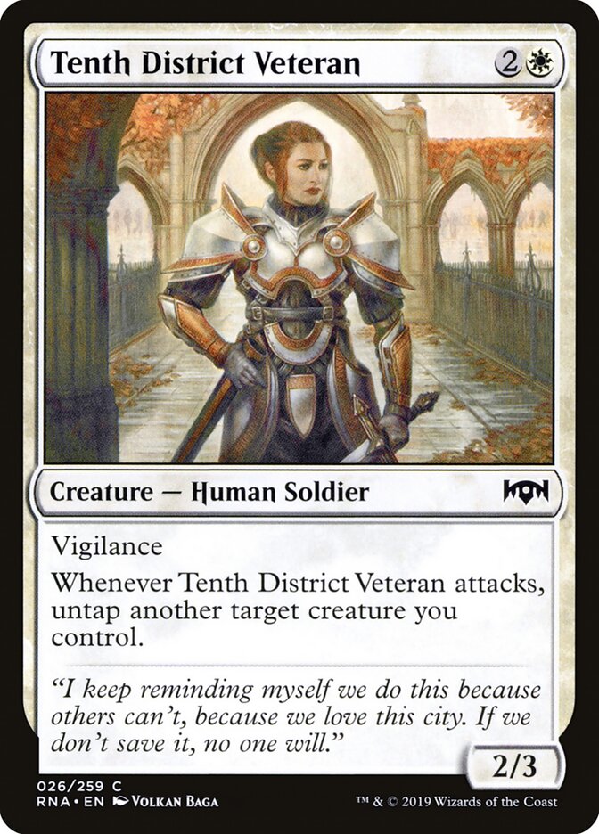 Tenth District Veteran card front