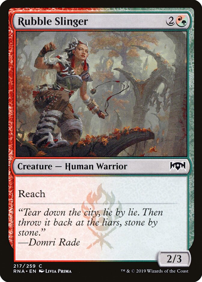 Rubble Slinger card front