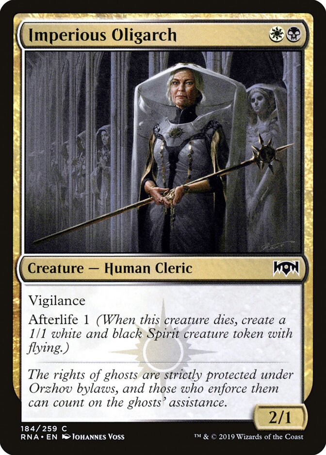 Imperious Oligarch card front