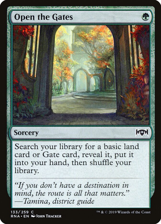 Open the Gates card front
