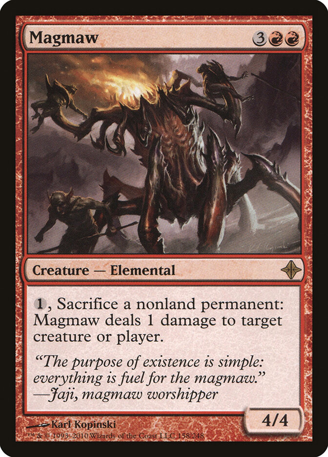 Magmaw card front