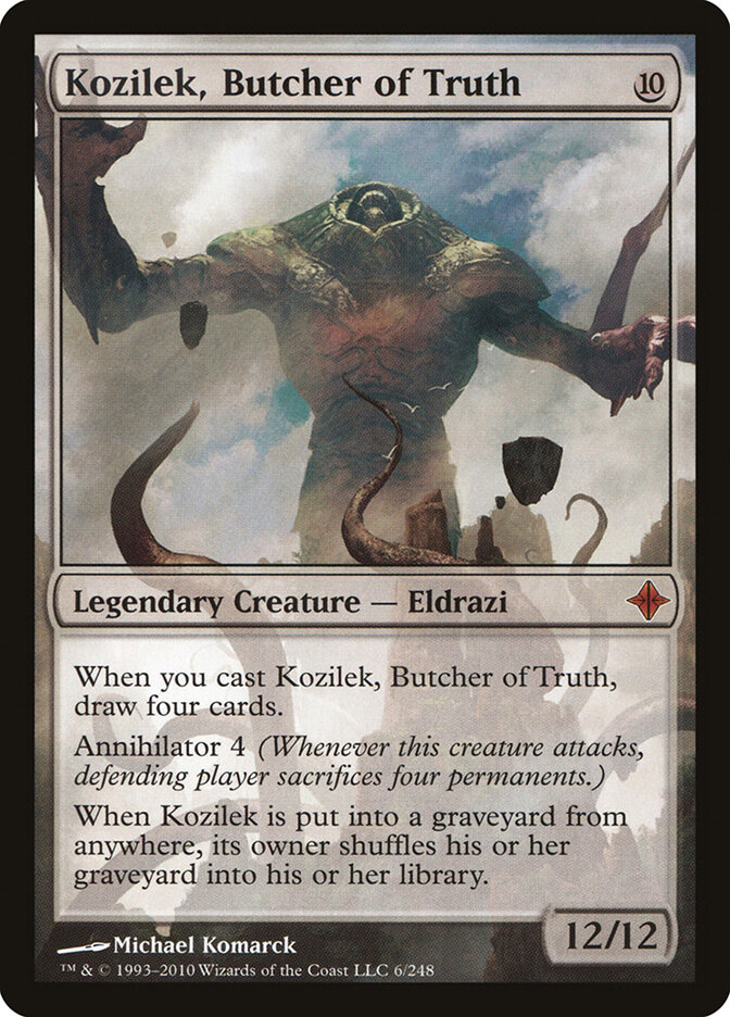 Kozilek, Butcher of Truth card front
