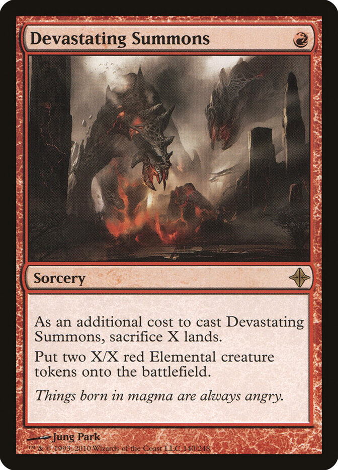 Devastating Summons card front