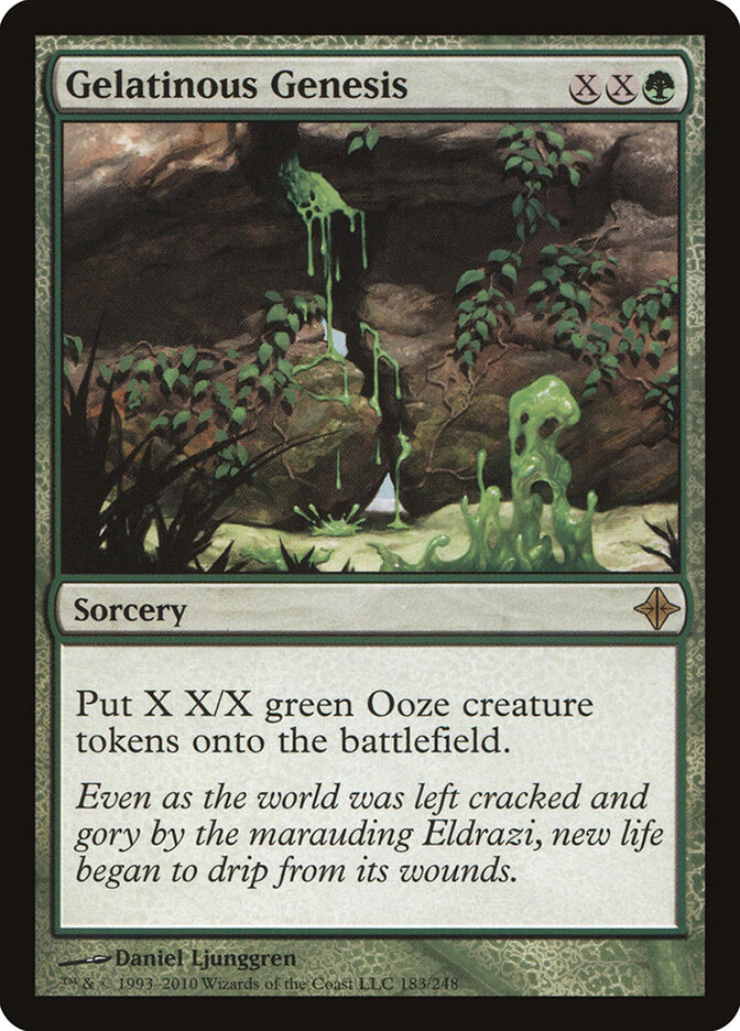 Gelatinous Genesis card front