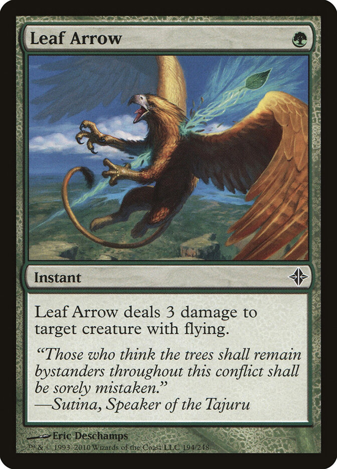 Leaf Arrow card front