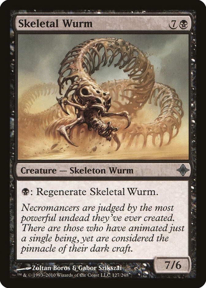 Skeletal Wurm card front