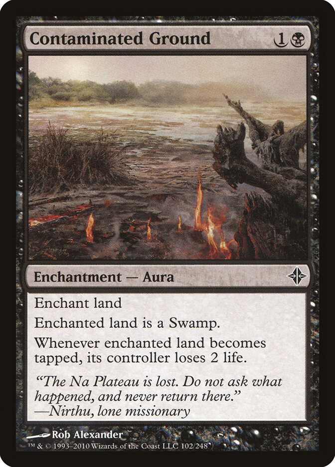 Contaminated Ground card front
