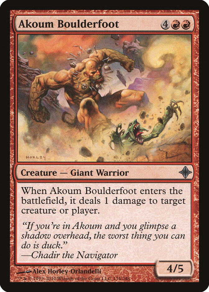 Akoum Boulderfoot card front