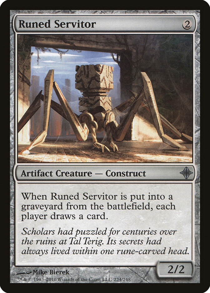 Runed Servitor card front