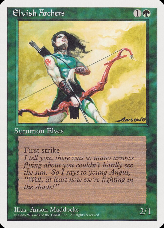 Elvish Archers card front