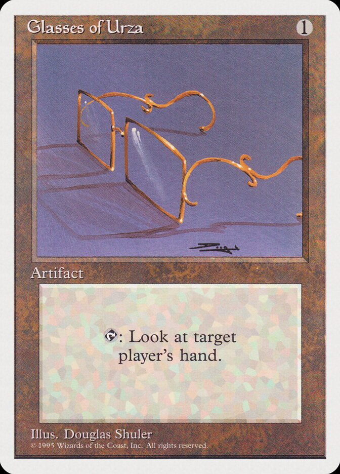 Glasses of Urza card front