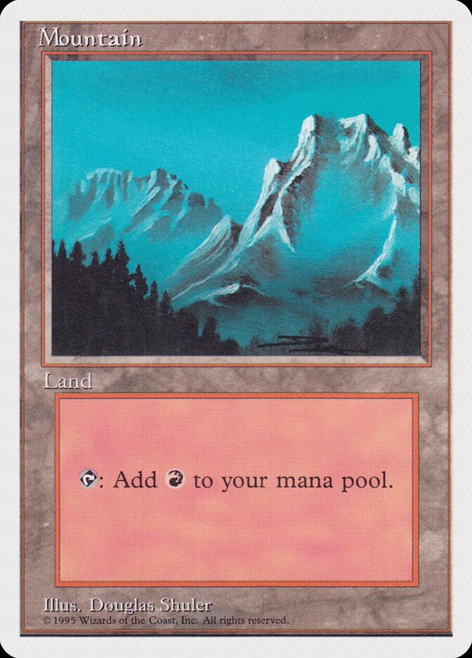 Mountain card front