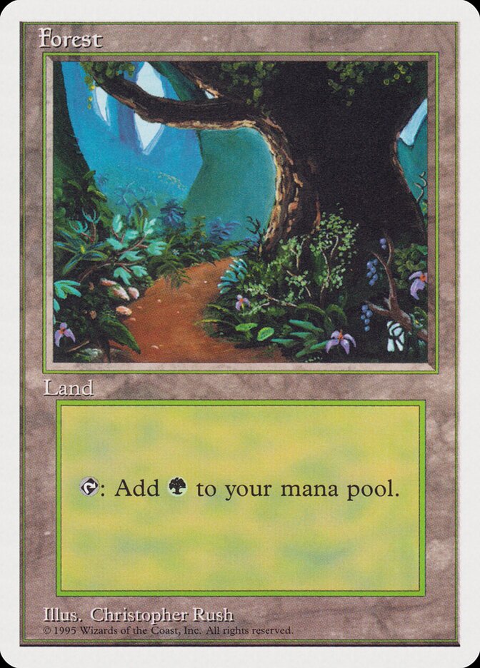 Forest card front