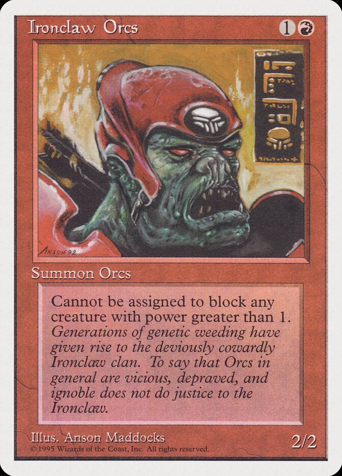 Ironclaw Orcs card front
