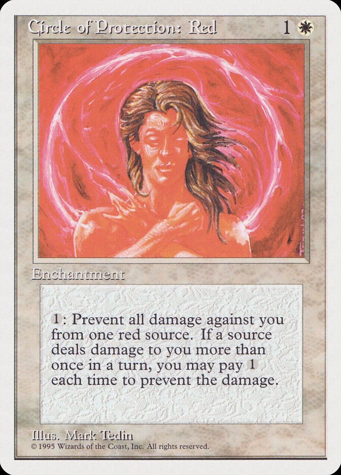Circle of Protection: Red card front