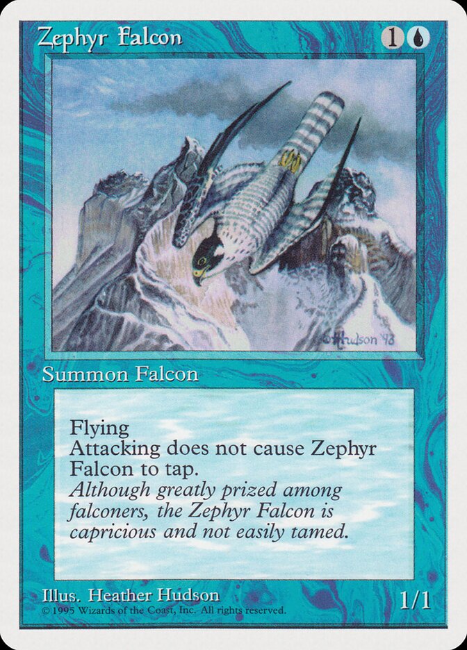 Zephyr Falcon card front
