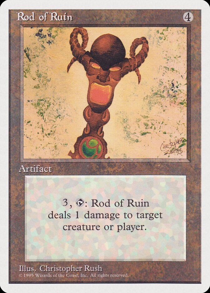 Rod of Ruin card front