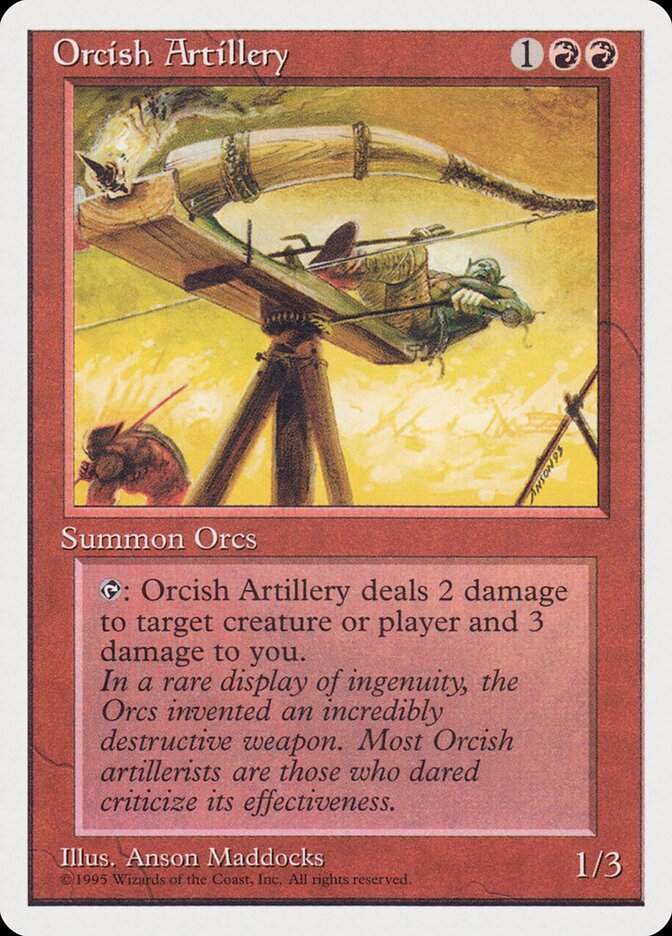 Orcish Artillery card front
