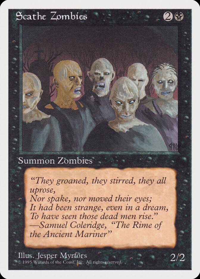 Scathe Zombies card front