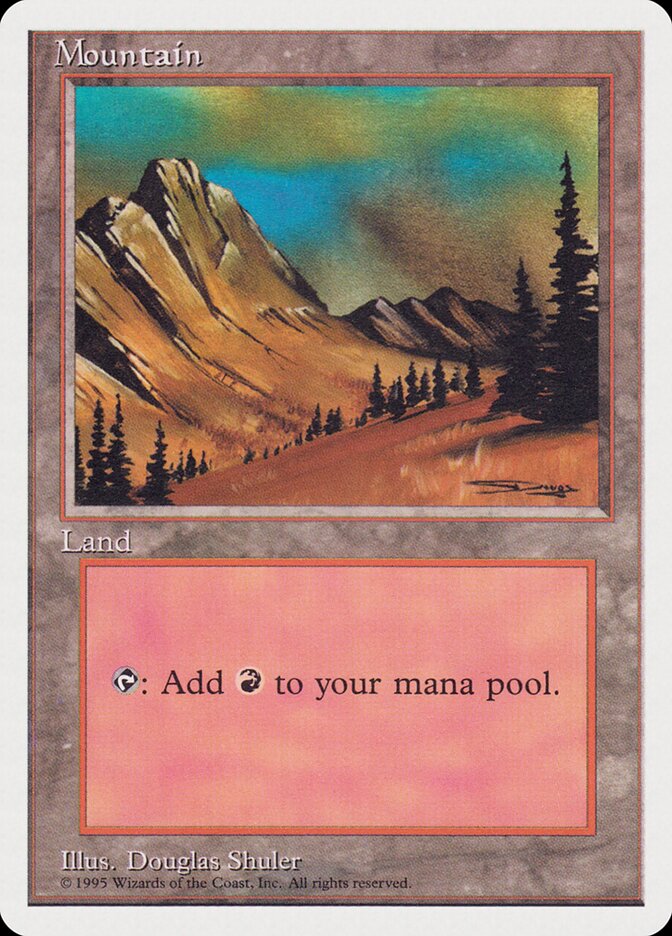 Mountain card front