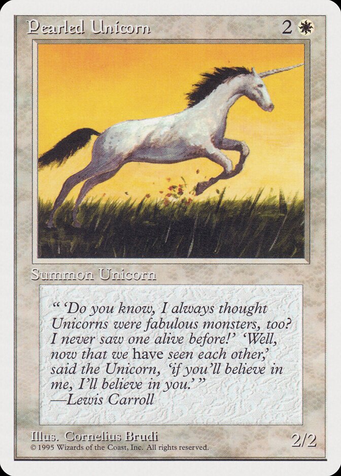 Pearled Unicorn card front