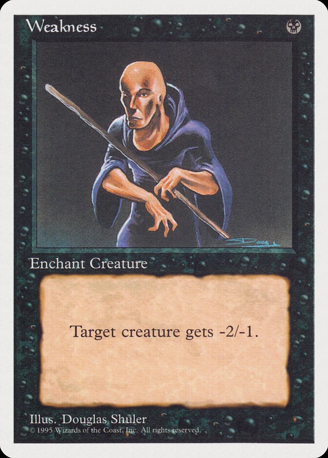 Weakness card front