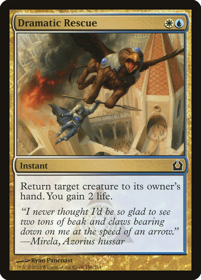 Dramatic Rescue card front