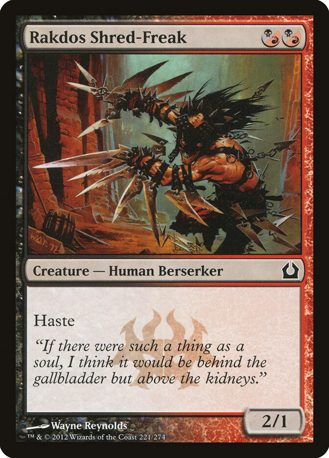 Rakdos Shred-Freak card front