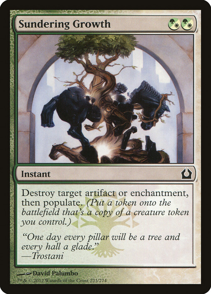 Sundering Growth card front