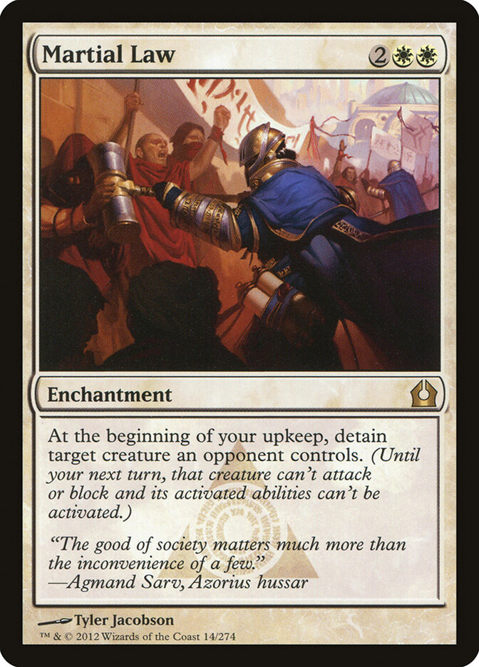 Martial Law card front
