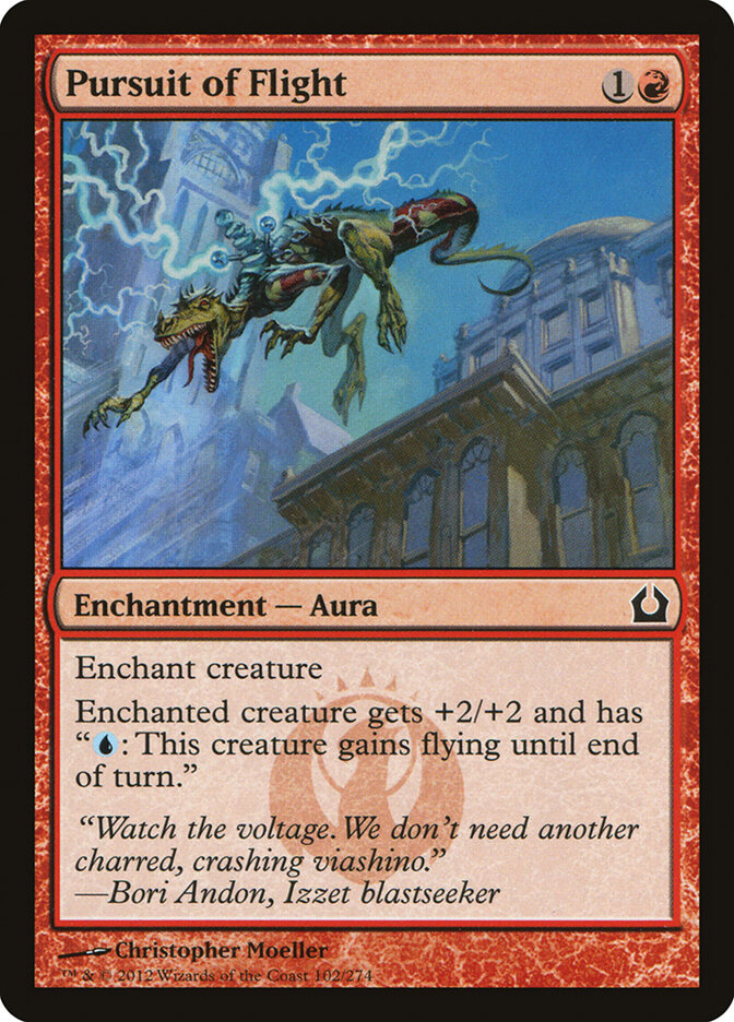 Pursuit of Flight card front
