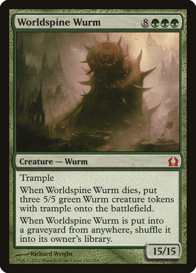Worldspine Wurm card front