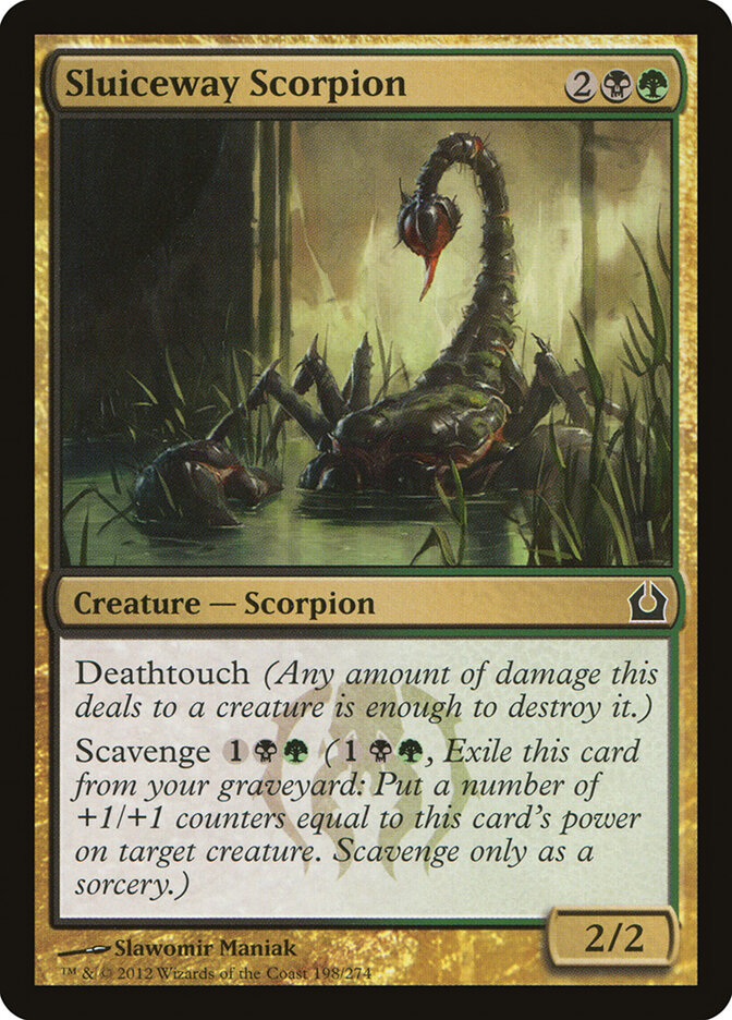 Sluiceway Scorpion card front