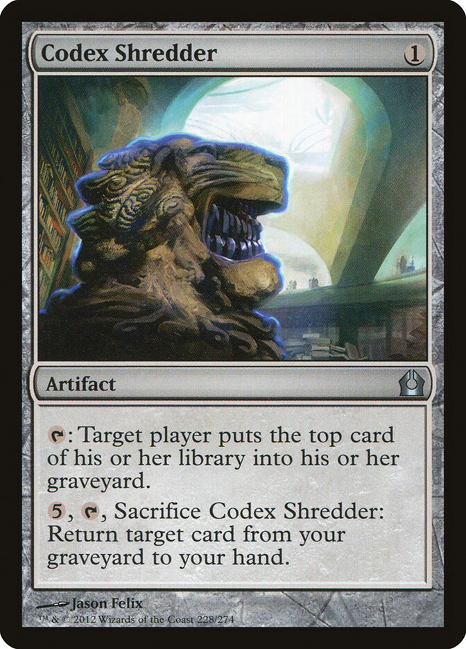 Codex Shredder card front