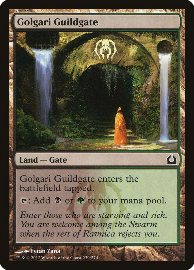 Golgari Guildgate card front
