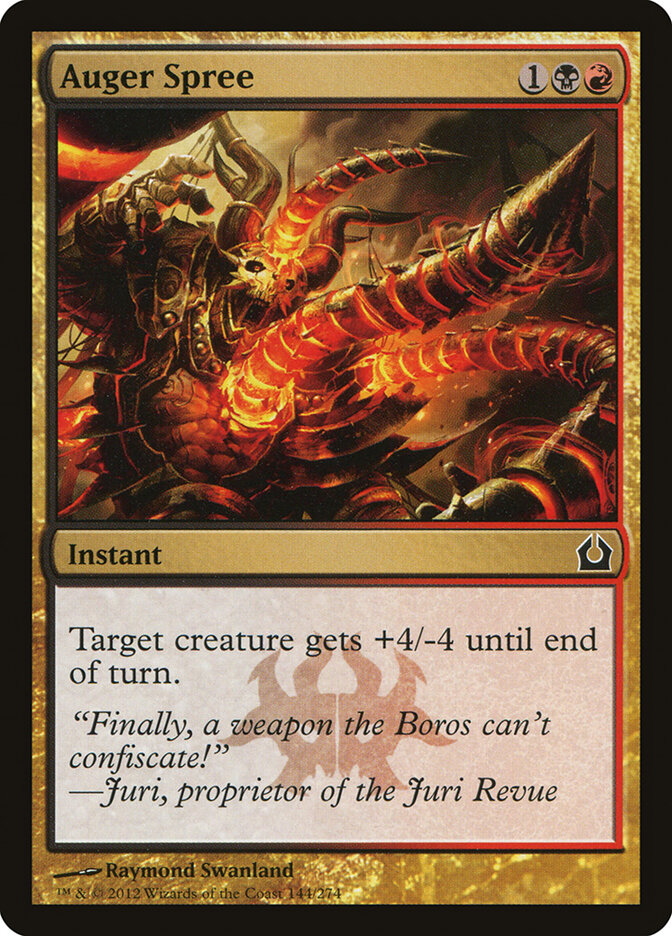 Auger Spree card front