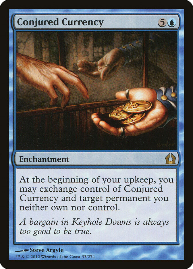 Conjured Currency card front