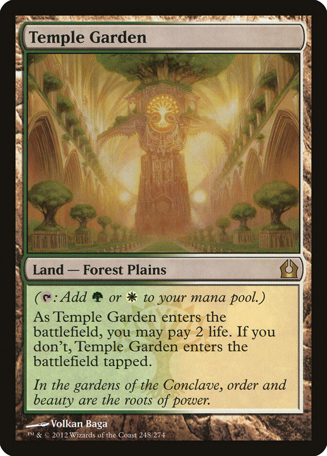 Temple Garden card front