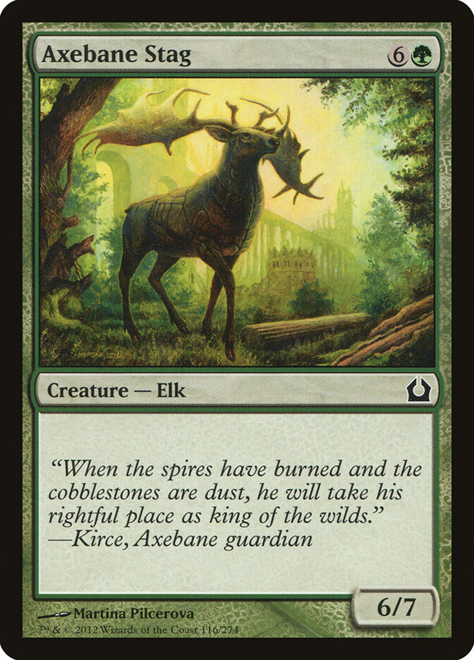 Axebane Stag card front