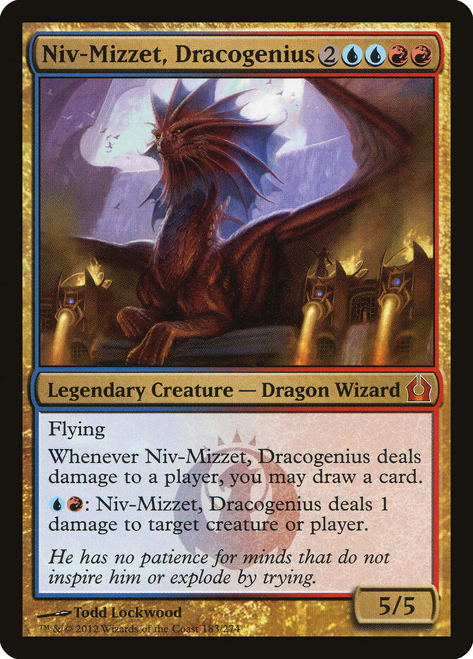 Niv-Mizzet, Dracogenius card front