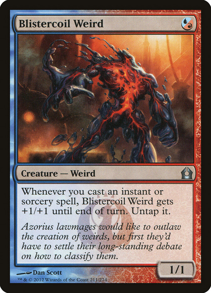 Blistercoil Weird card front