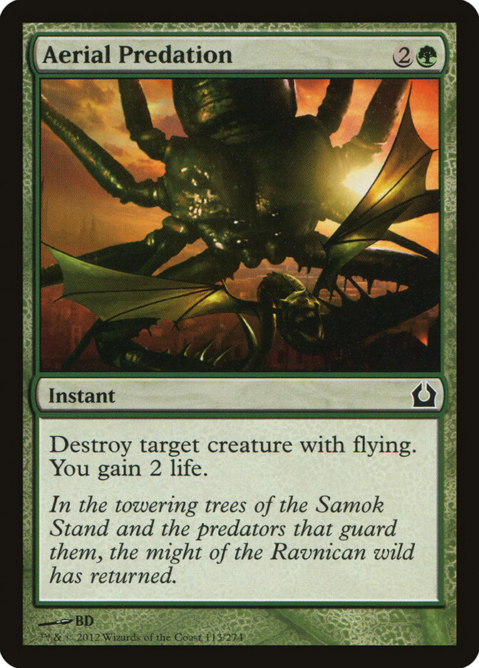Aerial Predation card front
